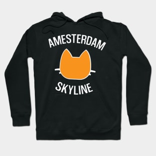 Amsterdam Cat Skyline Hoodie